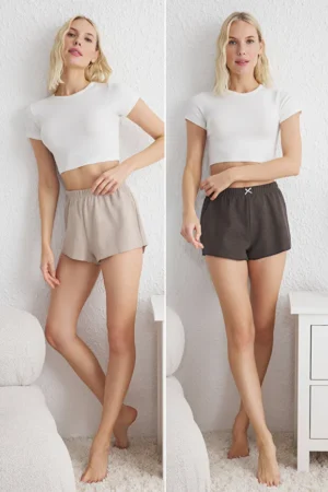 Pack of 2 Waffle Pajama Bottoms