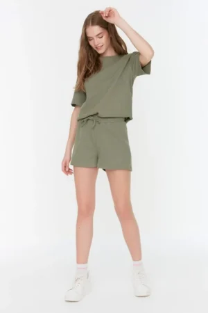 Waffle Fabric Pajama Set