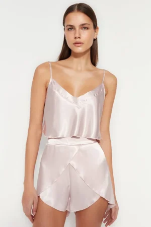 Suspender Shorts Pajamas Set