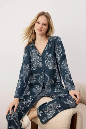 Tiger Pattern Pajama Set