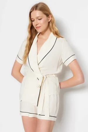 Belted Shorts Pajama Set