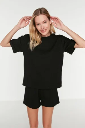 Waffle Fabric Pajama Set