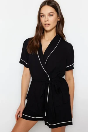 Belted Shorts Pajama Set