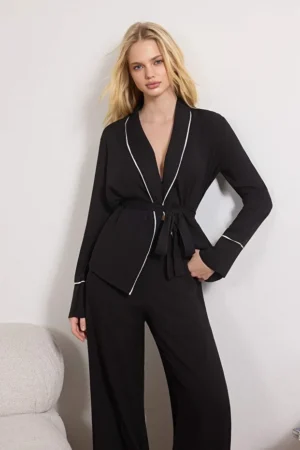 Double Belted Pajama Set