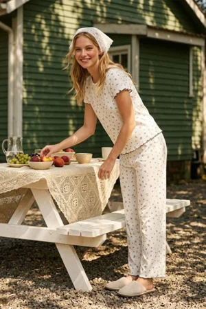 100% Cotton Floral Pajama Set