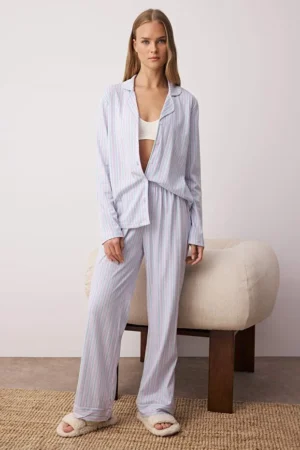 Multicolored 100% Cotton Pajama Set
