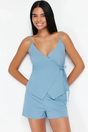 Rope Strap 100% Cotton Pajamas Set