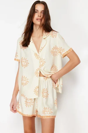 sun pattern Pajama Set
