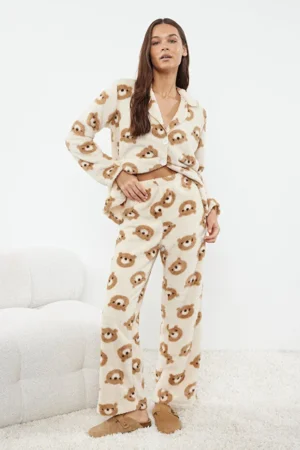 Wellsoft Teddy Bear Pajamas Set